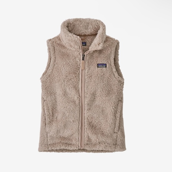 Girls' Patagonia Los Gatos Fleece VestSmallShroom TaupeEUC
